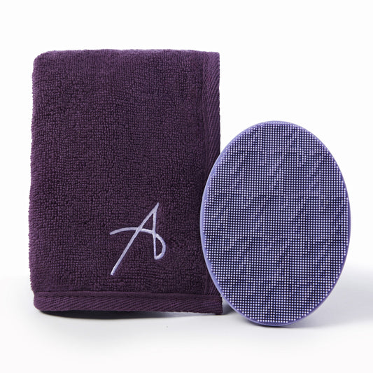 Oval Cleaning Pad and Drying Towel Set