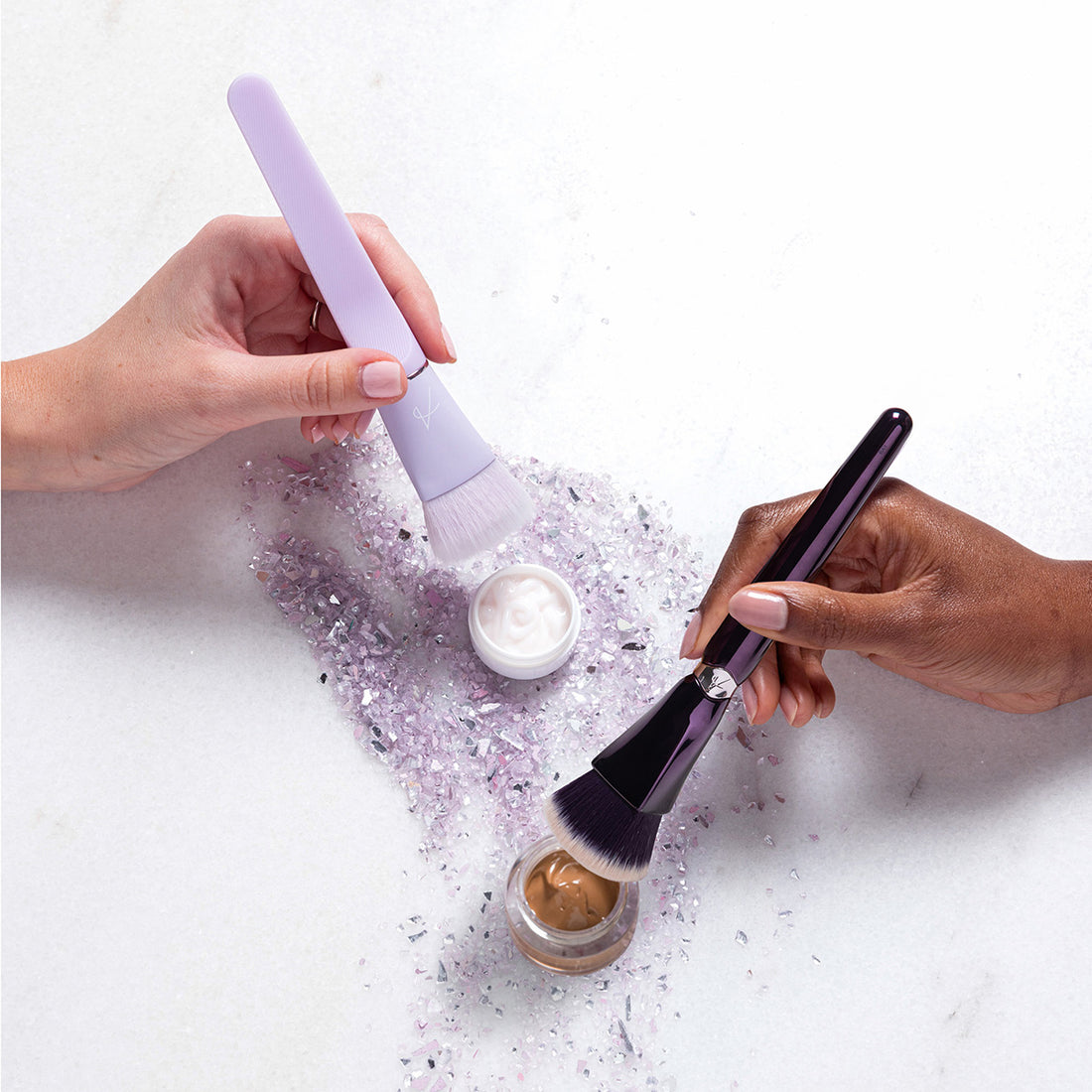 Pinnacle Foundation and Skin Brush Collection Duo ANISA Beauty