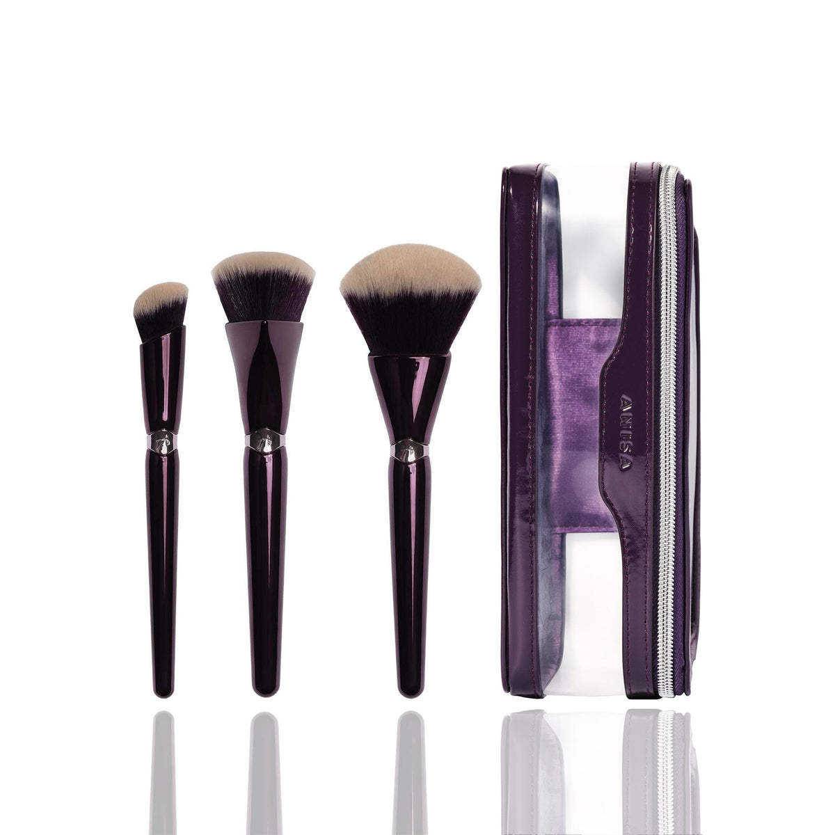 Black Velvet Makeup Brush Set, Pretty En Posh